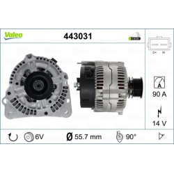 Kintamosios srovės generatorius VALEO CORE-FLEX
                                                443031, VALEO, 443031, auto 