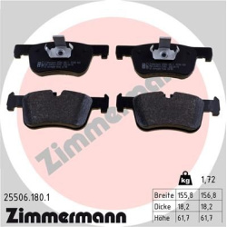 stabdžių trinkelių rinkinys, diskinis stabdys
                                ZIMMERMANN                                25